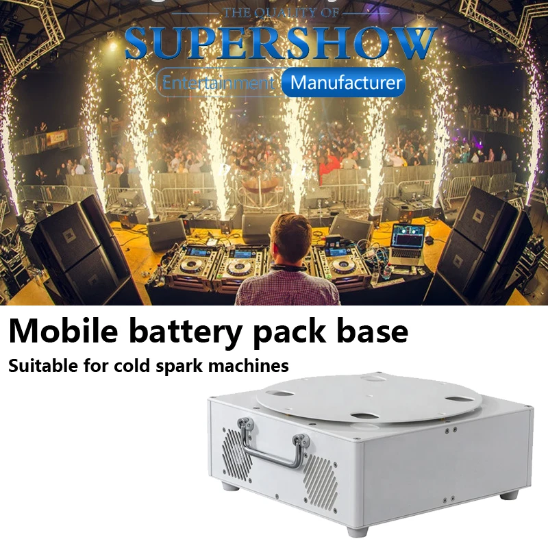 DMX Recharge Portable Battery Pack Machine Power Fornecedor para Cold Spark Machine