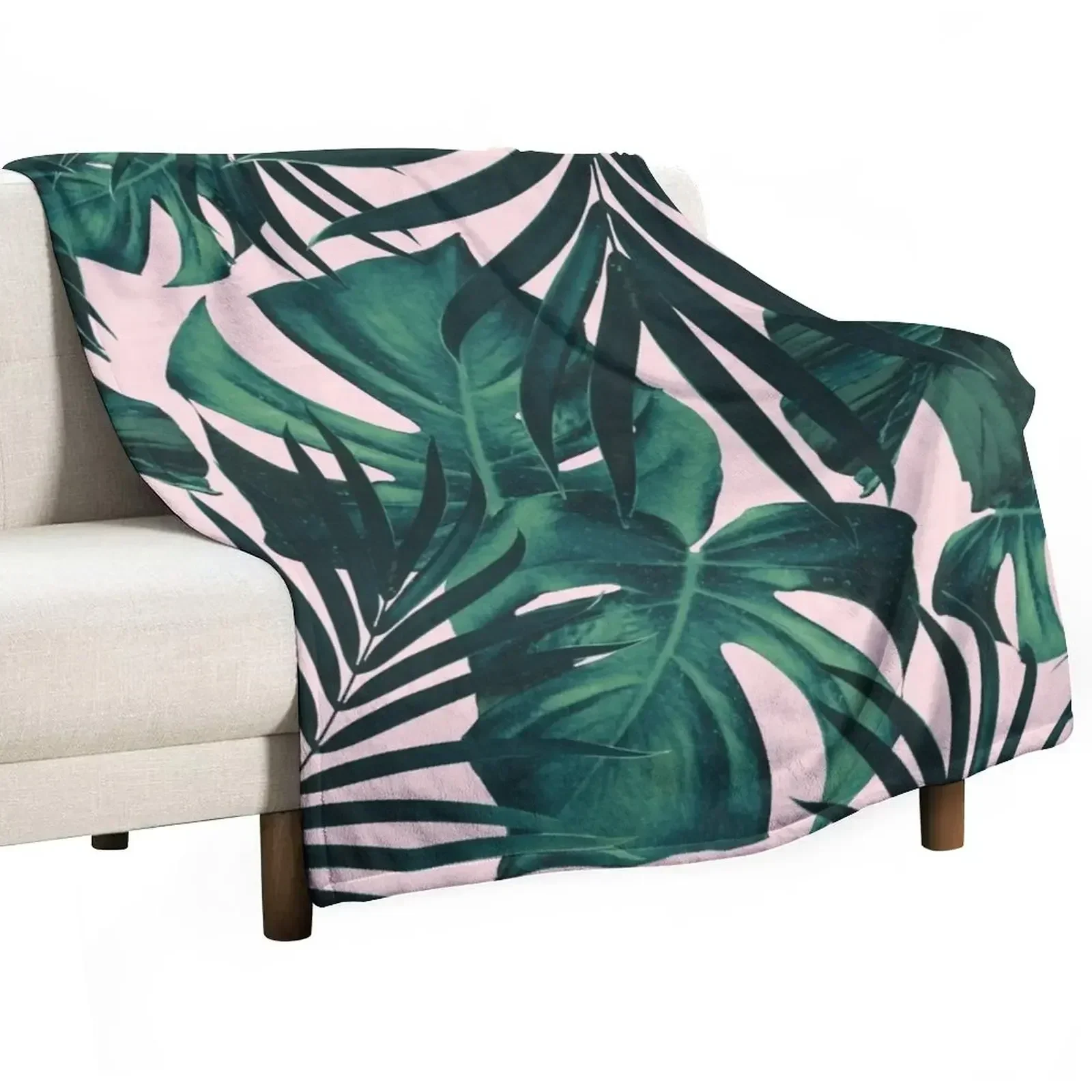 

Tropical Jungle Leaves Pattern #5 #tropical #decor #art Throw Blanket Multi-Purpose Designers Blankets