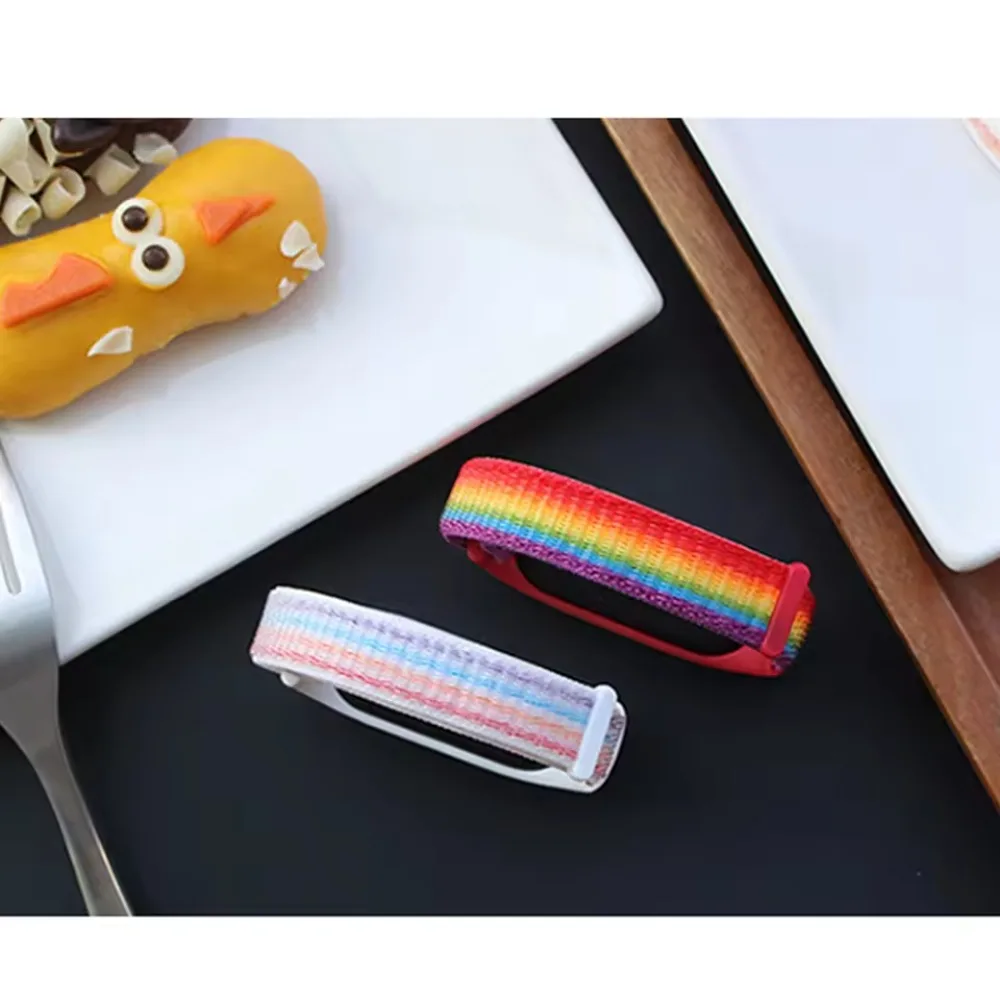 Nylon Loop Strap for Xiaomi Mi Band 7 6 5 4 3 Accessories Comfortable Watchband Replaceable Wristband Sports Loop Mi Band 7 6 5