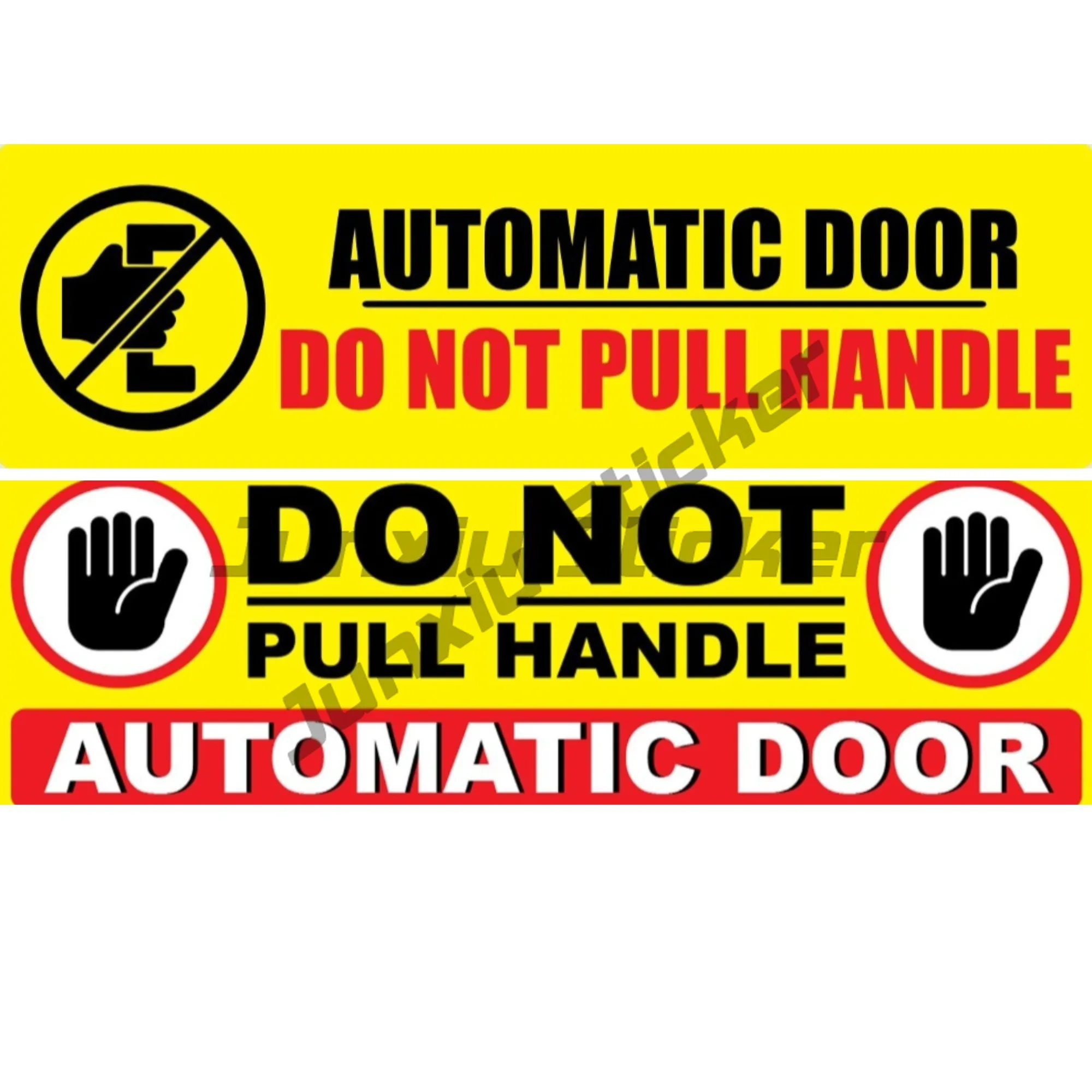 

Do Not Pull Handle Sticker Notice Sign Automatic Door Bus Taxi Shop Office