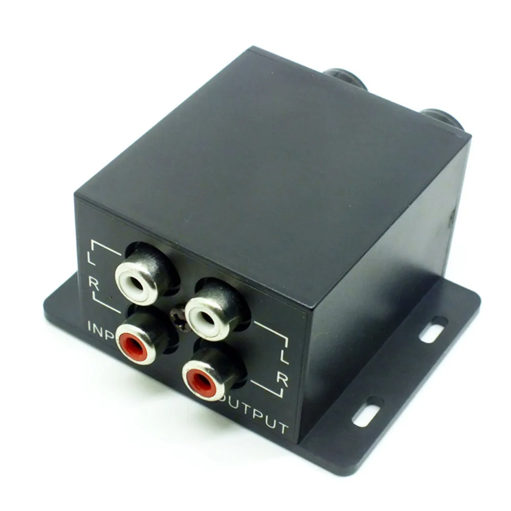 4 RCA Car Auto Power Amplifier Adjust Line Level Volume Amplifier Audio Conditioner Subwoofer Equalizer Crossover Controller