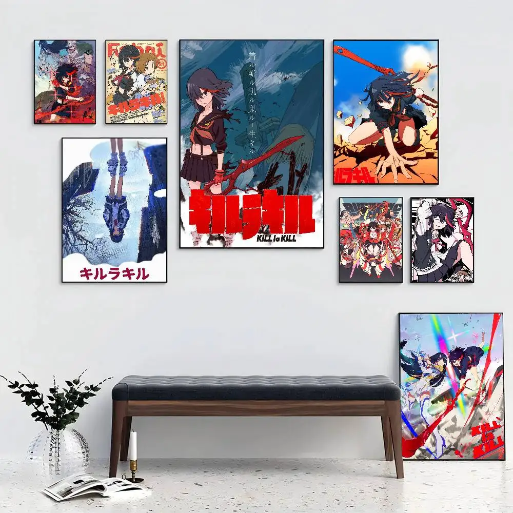 K-Kill La K-Kill Anime Posters Living Room Bar Cafe Quality Canvas Vintage Style Comics Painting Art Home Wall Decor Picture