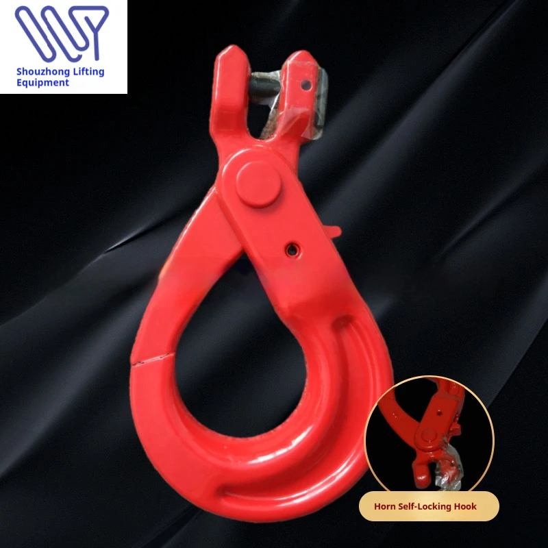 G80 Clevis Self-Locking Safety Hook Alloy Steel for Heavy Industry Mining