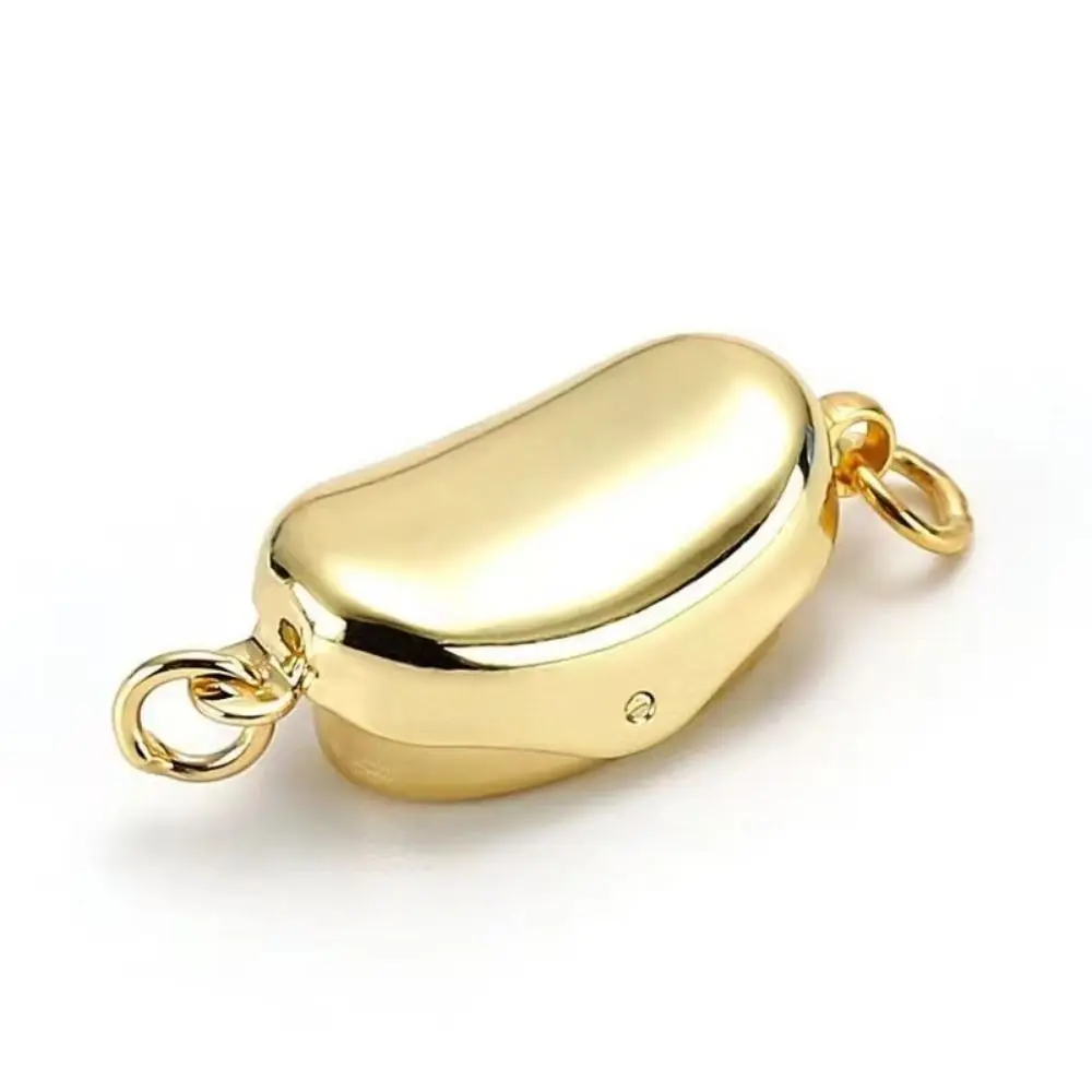4Pcs Copper Bean Buckle Clasp Fastener DIY Craft Supplies Jewelry Making Connector Clasps Jewelry Making Accessory