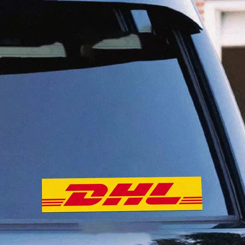 Car Styling Sticker for Express Transportation Logistics DHL Funny Text Creative Decal Motor Automobile Window Glass Applique