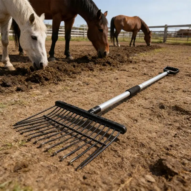 rateau-a-fumier-professionnel-en-metal-conception-ergonomique-fourche-a-foin-robuste
