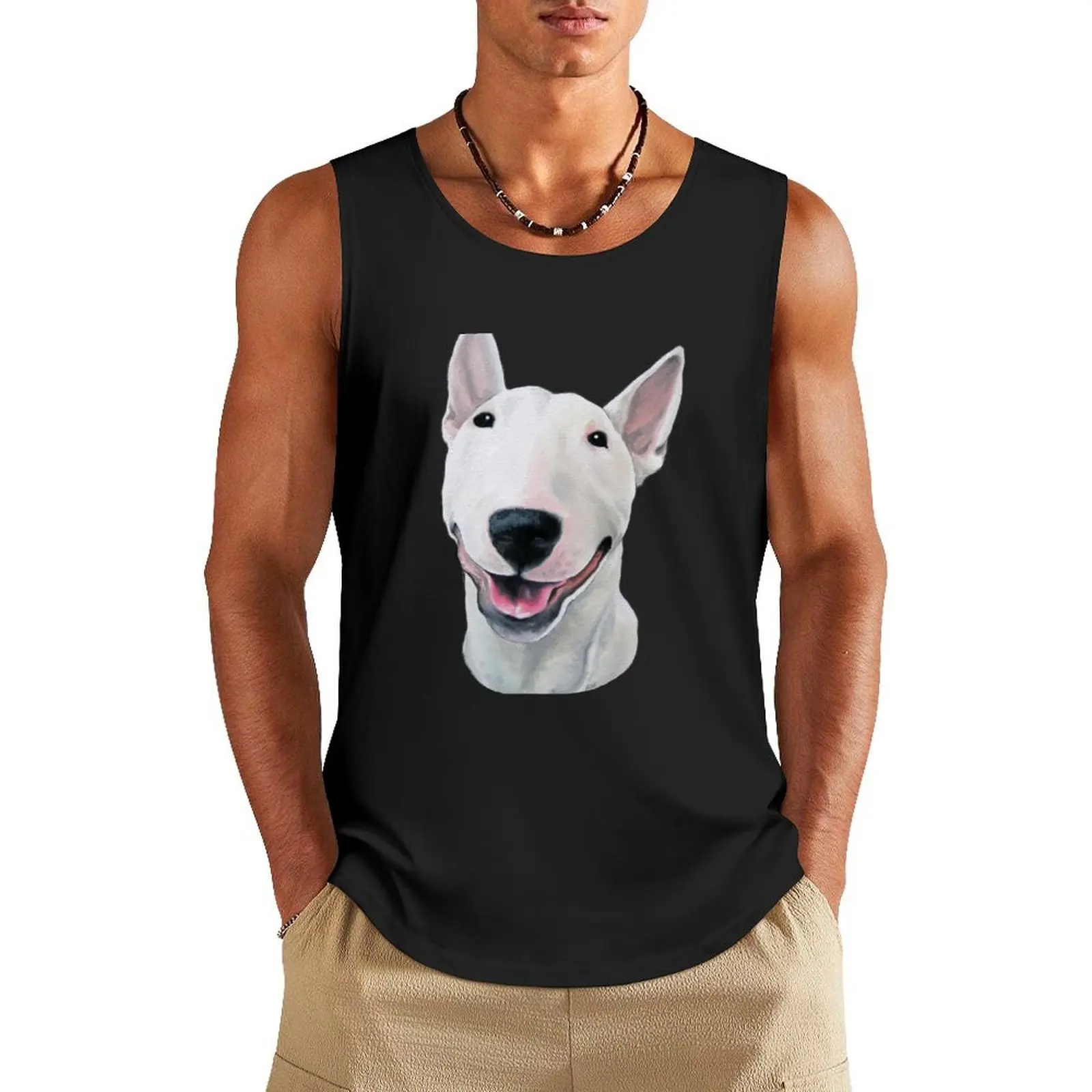 Bull Terrier Unconditional Tank Top anime gym summer clothes man 2024 Sleeveless top Men's gym t-shirts