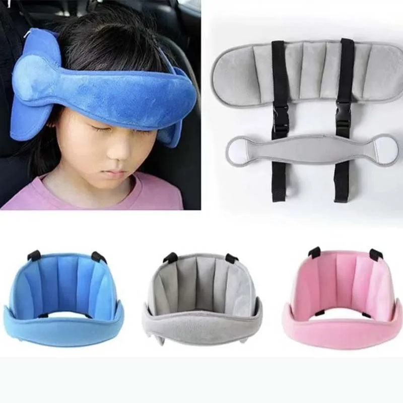 Cinturón de seguridad para la cabeza del asiento del coche para niños, Protector de dormir para la cabeza, almohadas de viaje, posicionadores de soporte para el cuello