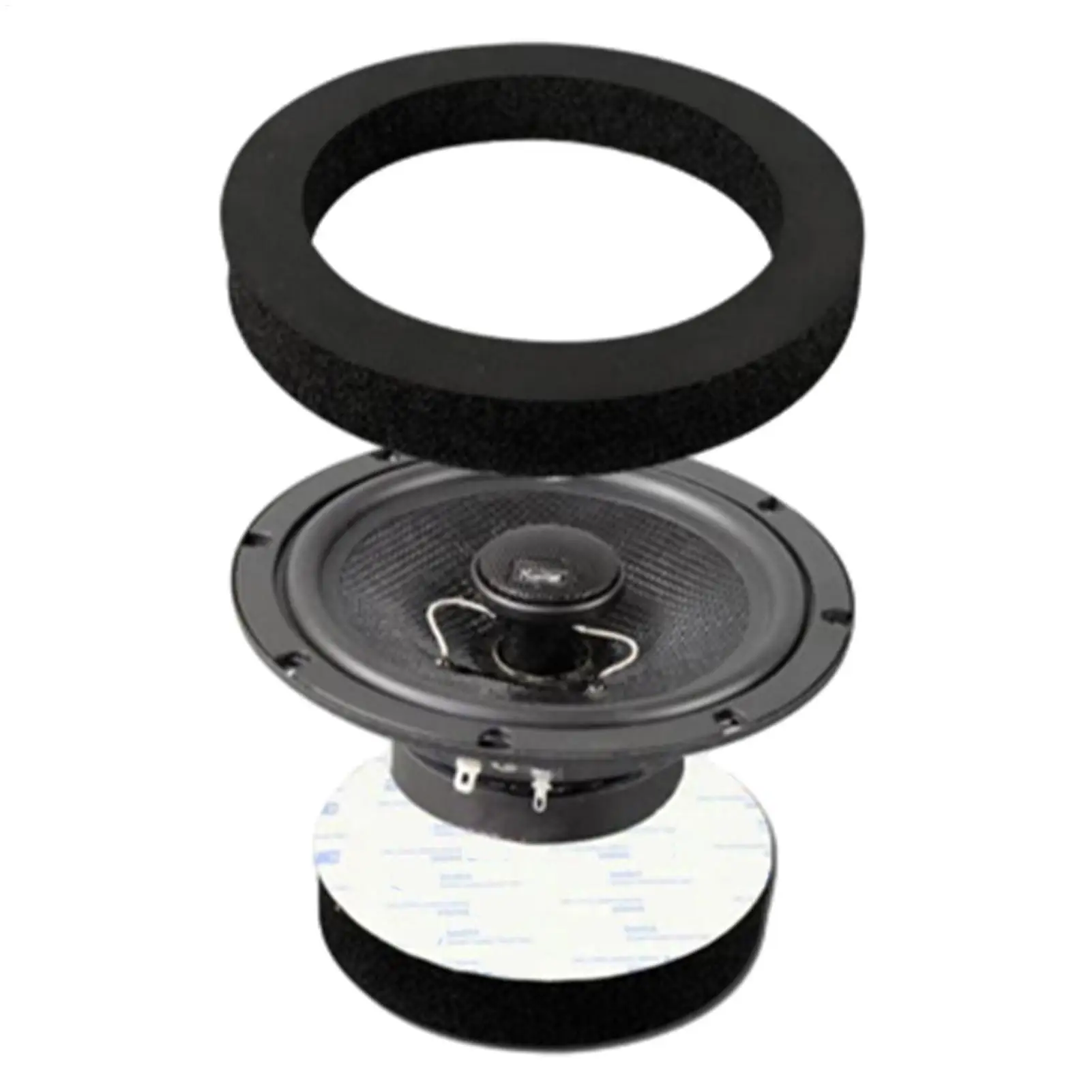 Self Adhesive Car Door Speaker Insulation Car Speaker Ring Foam Baffles Universal Car Foam Speaker Enhancer System Kit