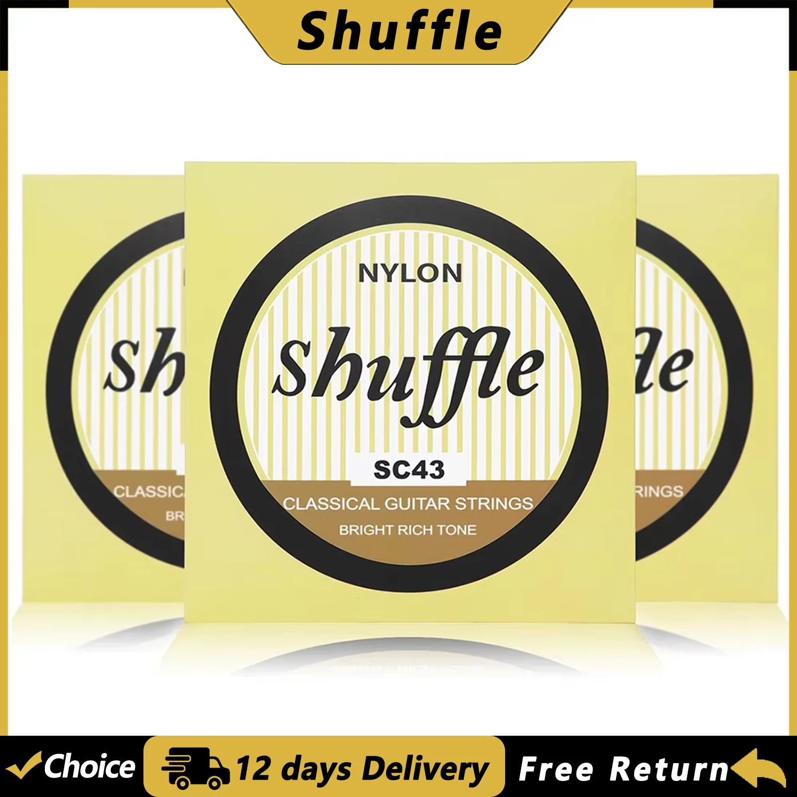 Classical Guitar Nylon - SHUFFLE SC43 Classical Guitar Strings Nylon