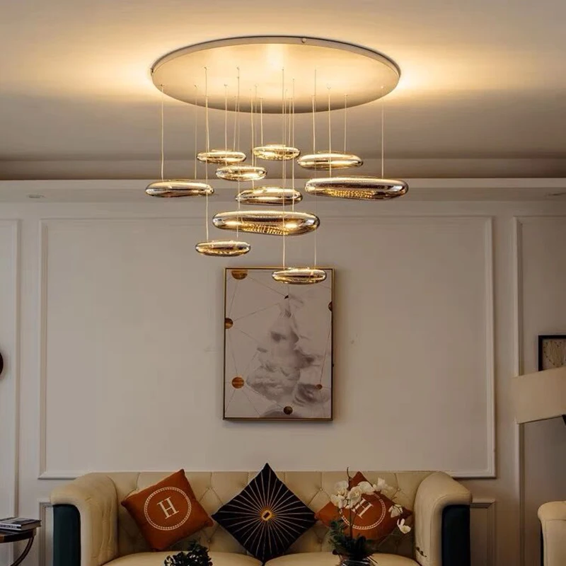 Modern LED Chandeliers for Home Decor, Luzes penduradas, Sala de estar, Sala de jantar, Iluminação interior
