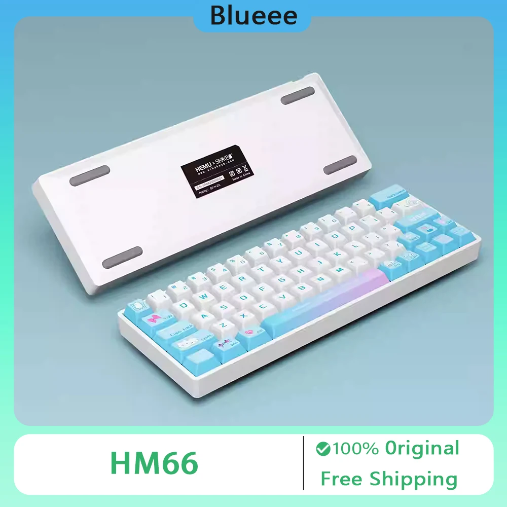 SIKAKEYB HEMU HM66 Mechanical Keyboard Magnetic Switch Wired Gaming Keyboard RT 8K Keyboard Valorant PC Gamer Accessories