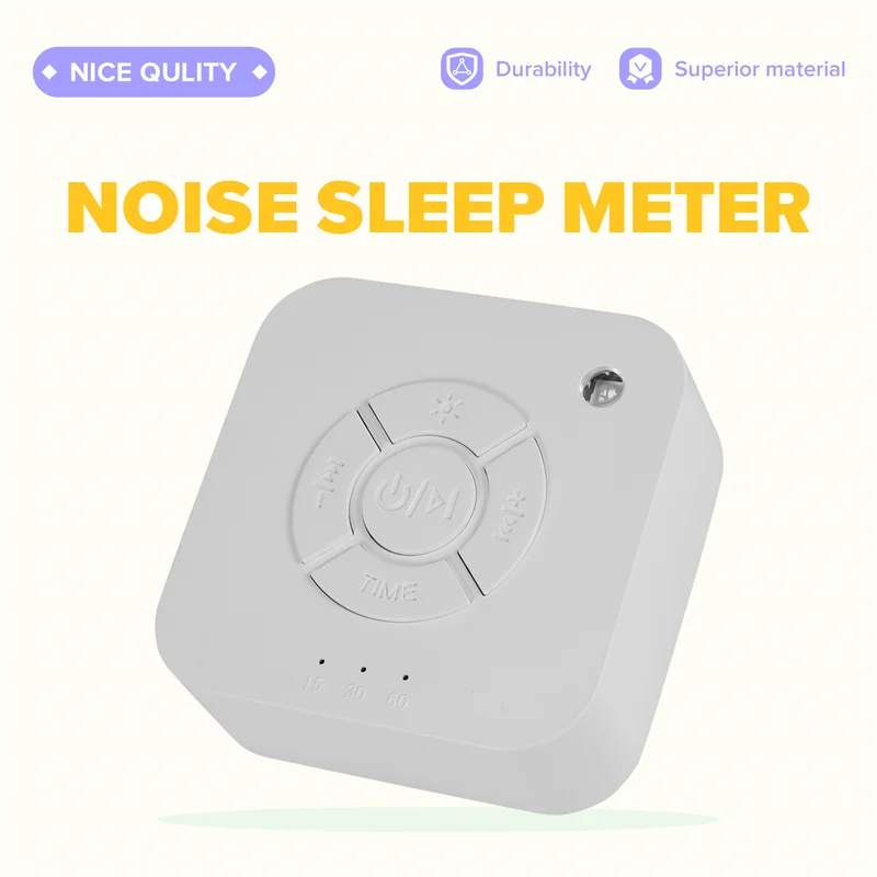 CYGJ-Máquina de ruido blanca, máquina de sonido para dormir, 15 sonidos relajantes sin bucle para dormir y relajación para bebés, adultos, oficina y hogar