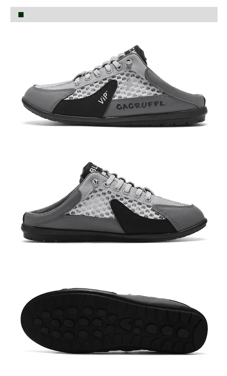 2026 Sommer Neuer Stil Geschlossene Halbschuhe für Herren mit atmungsaktivem Mesh-Slip-On-Design, modische und atmungsaktive Loafer – Detail 28