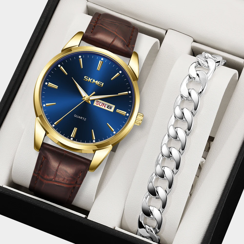 

SKMEI модный дизайн кварцевые часы для мужчин женщин бизнес дата неделя наручные часы водонепроницаемые часы Reloj Hombre