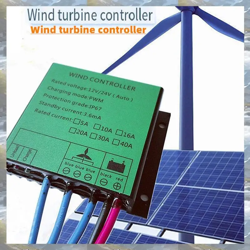 T82C Hot Sale-PWM Controller 300W Wind Turbine Charge Controller Water Proof Regulator For Wind Generator 12V 24V AUTO Switch 16