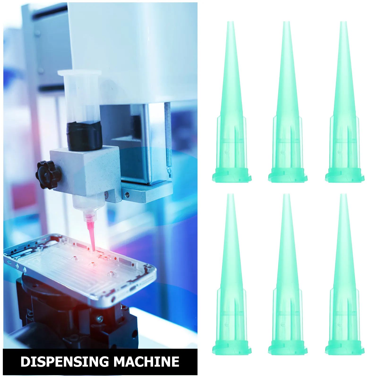 100pcs Glue Dispensing Nozzle Tips Reusable Plastic Replacement For Laboratory Industrial Dispensing Tips Glue Bottles Resin