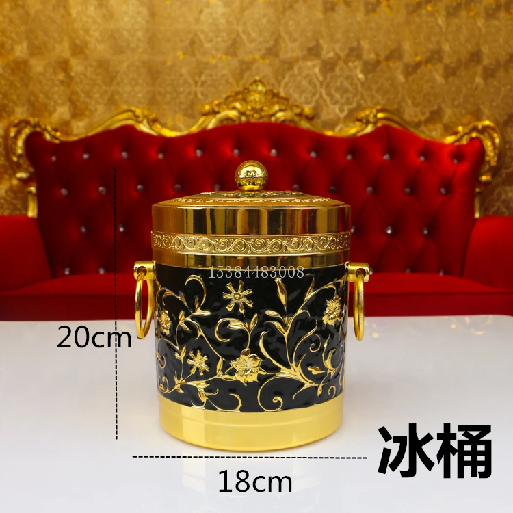 KTV table setting supplies, nightclub desktop wireless microphone stand, KTV dedicated fruit tray set, bar ashtray