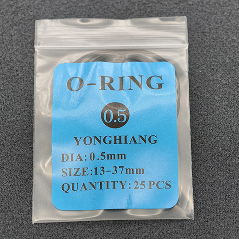 Cassa dell'orologio Anello impermeabile in gomma Guarnizione del coperchio inferiore dell'orologio resistente all'olio Guarnizione di tenuta O-ring Strumenti di riparazione adatti per orologiaio