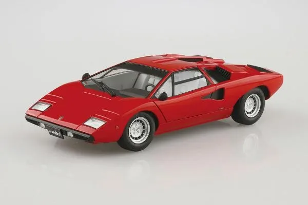 Aoshima 05804 Static Assembled Car Model  1/24 Scale Lamborghini Countach LP400 1974 Car Model Kit