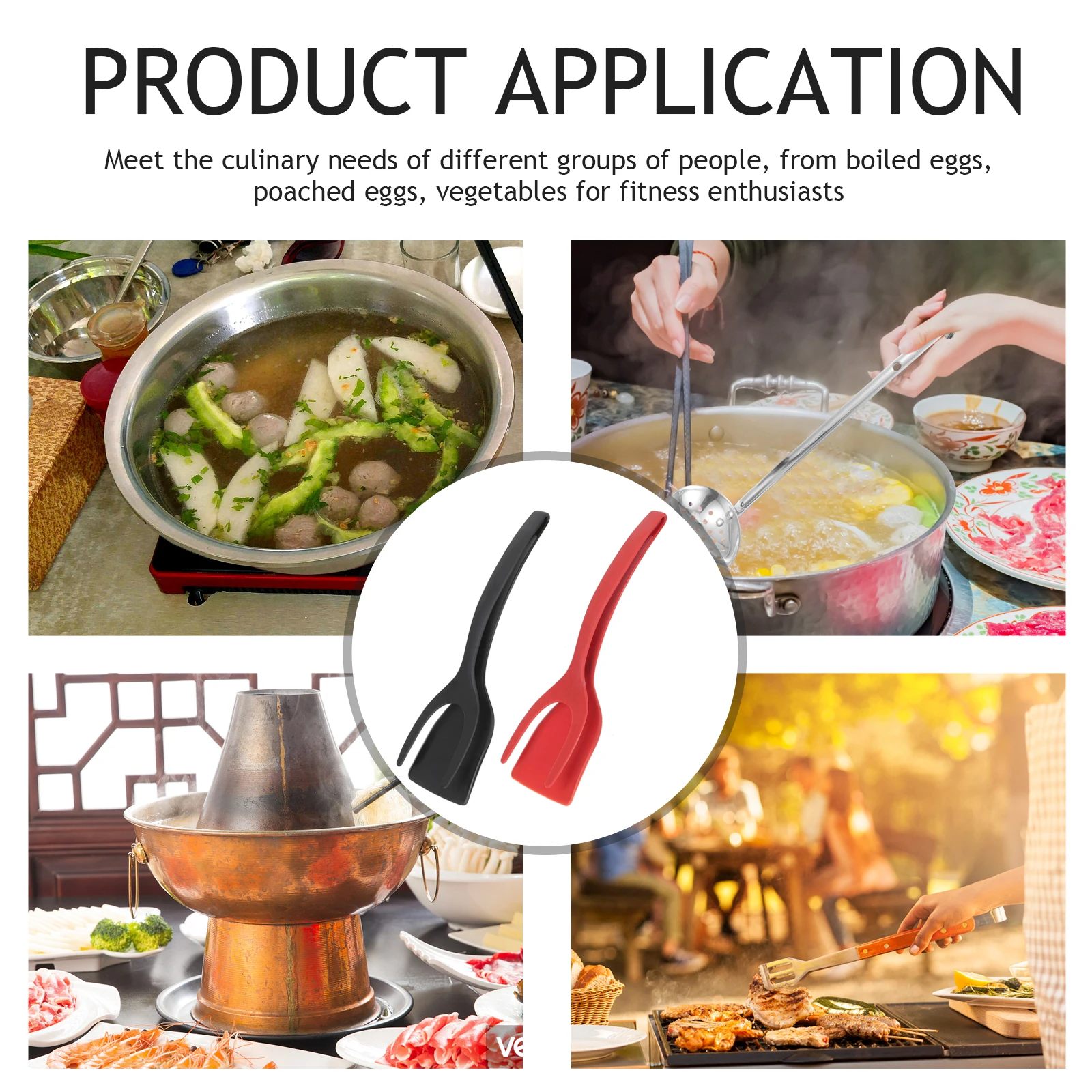 

Stainless Steel Slotted Spoon Soup Scoop Strainer Kitchen Utensil Heat Resistant Serving Skimmer Ladle Cookware Tool