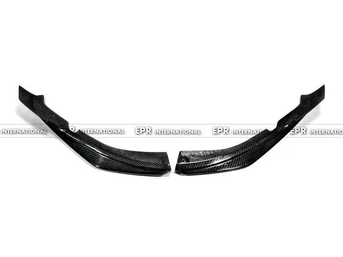 2Pcs Front Lip Fit For Maserati Gran Turismo - MC Sport Line Style Carbon Fiber-Look Aero Kit