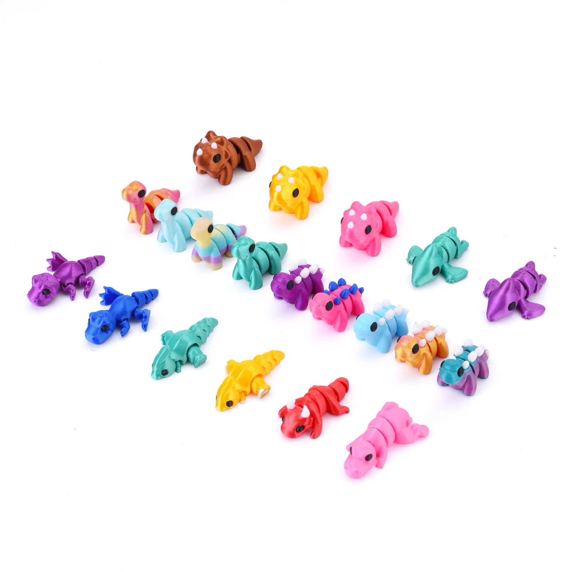 60Pcs Random 3D Printed Animals,Gifts for Kids Graduation Rewards,Easter Egg Stuffers,Christmas Birthday Gifts XXL