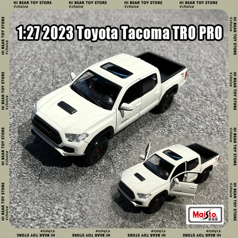 Maisto 2023 New Toyota Tacoma TRD Pro 1:27 Simulation Alloy Car Model Desktop Decoration Collection Kids Vehicle Crafts Gifts