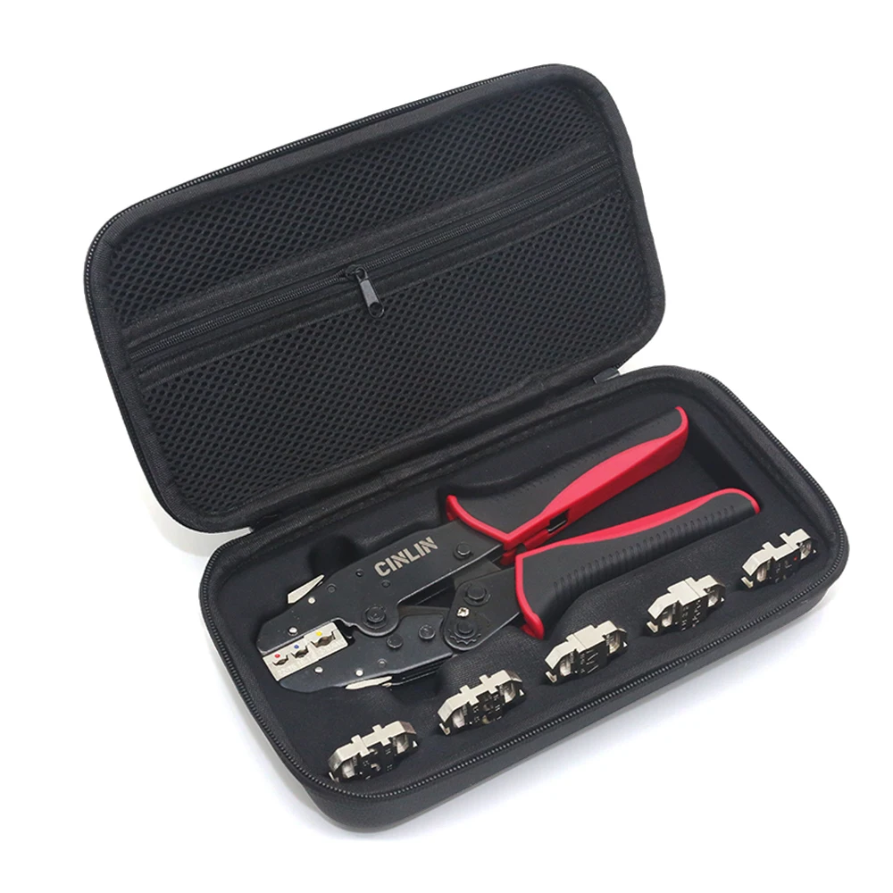 Quick-Change Jaws Crimping Pliers Versatile Crimping Tool Kit With 6 Interchangeable Jaws Crimper dies With High Quality Toolbox