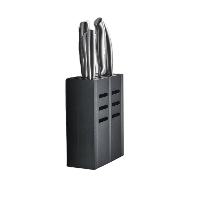 Factory Supply igh Quality Wall-mounted Seasoning Bottle Rack Aluminum Kitchen Knife Holder