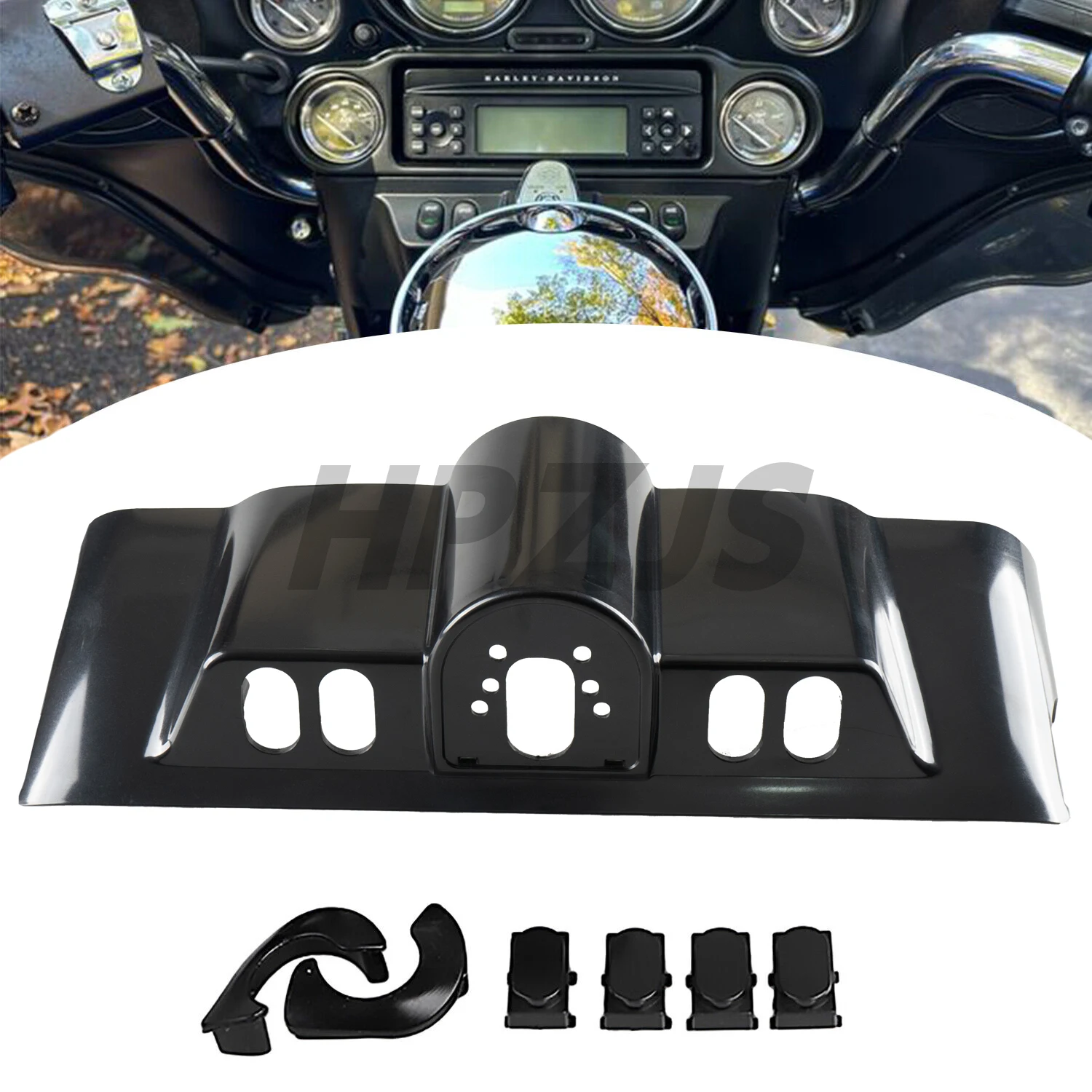 

Motorcycle Inner Fairing Switch Cap Kit For Harley Touring Street Electra Glide Ultra Classic EFI 1996-2013 Unpainted Black