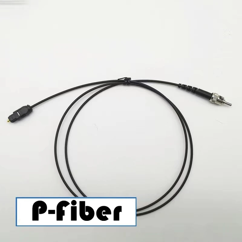 Fiber Optic Cable jumper ST-Toslink Digital 1.0x2.2mm 1m2m3m Audio Cable Textile Machine Plastic Fiber Optic SPDIF