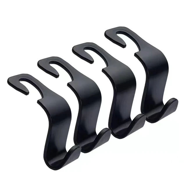 1/4 Stuks Auto Hoofdsteun Haken Hanger Voor Tassen Rugleuning Organizer Houder Clips Auto Fastener Haken Auto opslag Interieur Accessoires