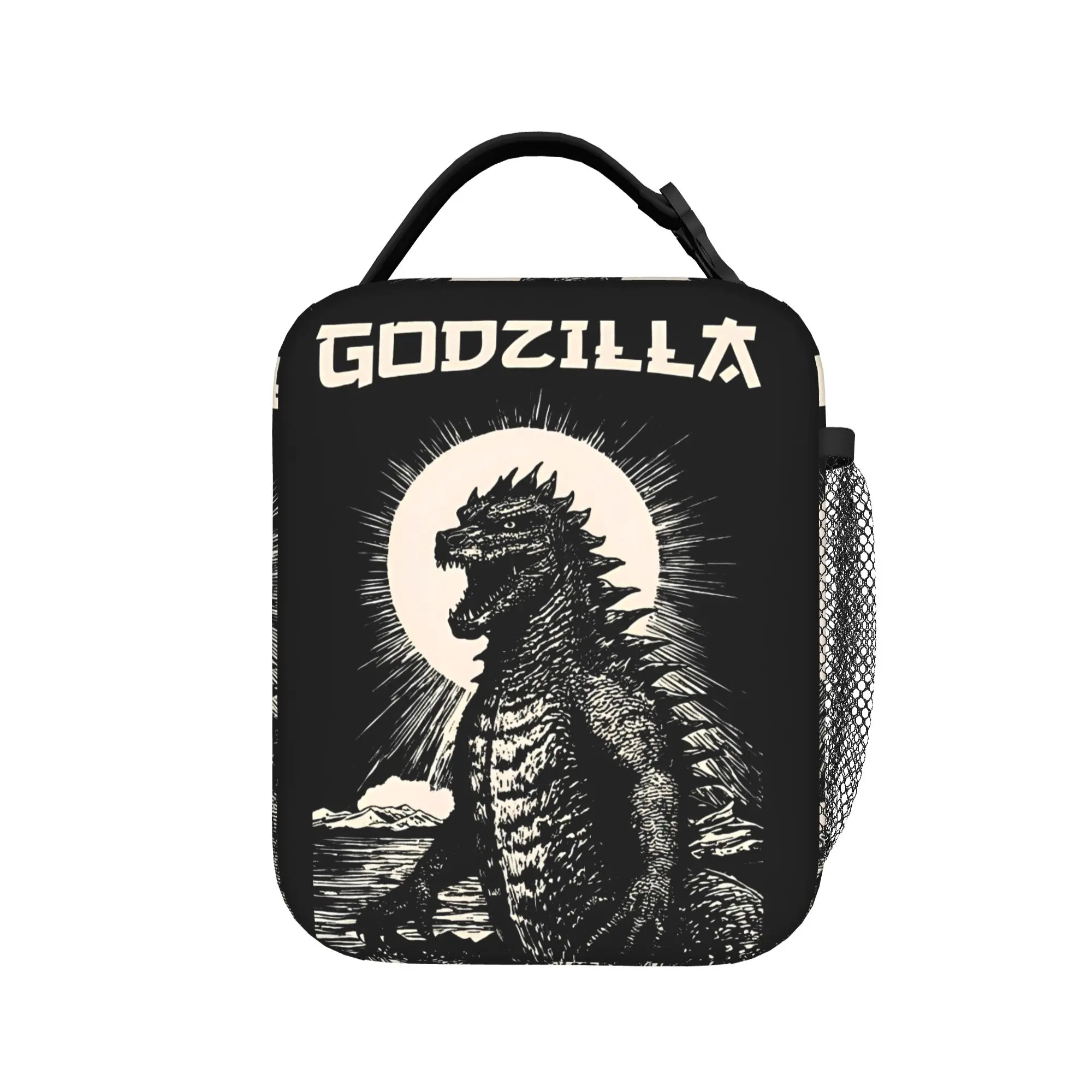 Great Wave Godzillaed Insulated Lunch Bag Leakproof Meal Container Thermal Bag Tote Lunch Box Work  Outdoor Bento Pouch
