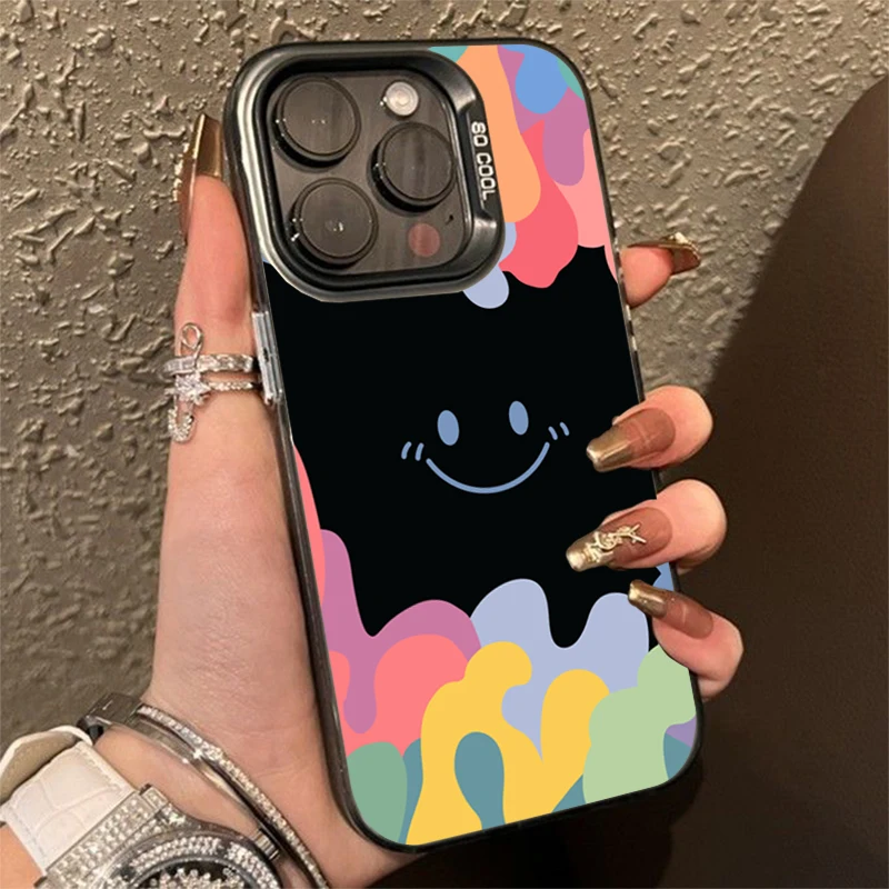 Funda de teléfono IMD de cara sonriente de helado de lujo para Xiaomi Redmi Note 13, 12, 11, 10 Pro Plus, 12S, 11S, Redmi 12, 13C