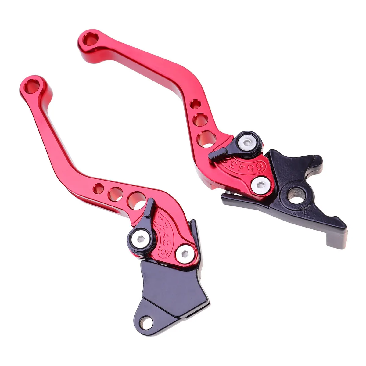 

Adjustable Horn Handle Motorcycle Brake Lever Alloy Grips Protector Bar Durable Replacement Safety Performance Handlebar