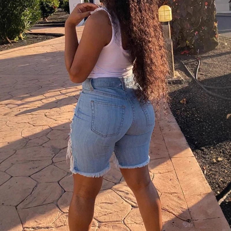 レディース ダメージデニムショートパンツ ファッション ハイストリート セクシー ホットガール スリムフィット ジーンズショートパンツ ファッション サマー 2025 新作 レディース ショートパンツ