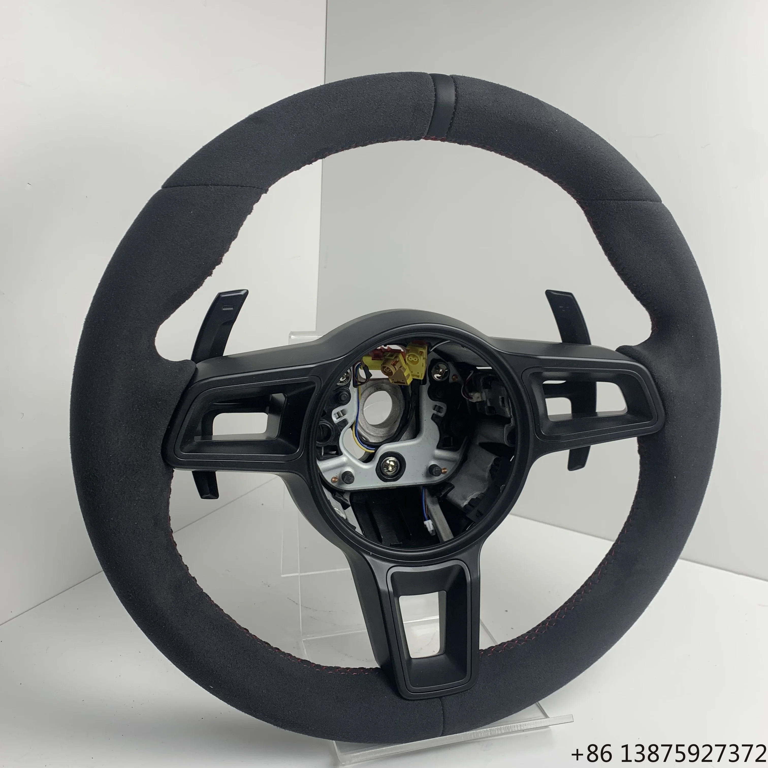 

Black Top Trip Full Steering Wheel for Pamamera Mancan 718 911 918 Taycan Boxster 987