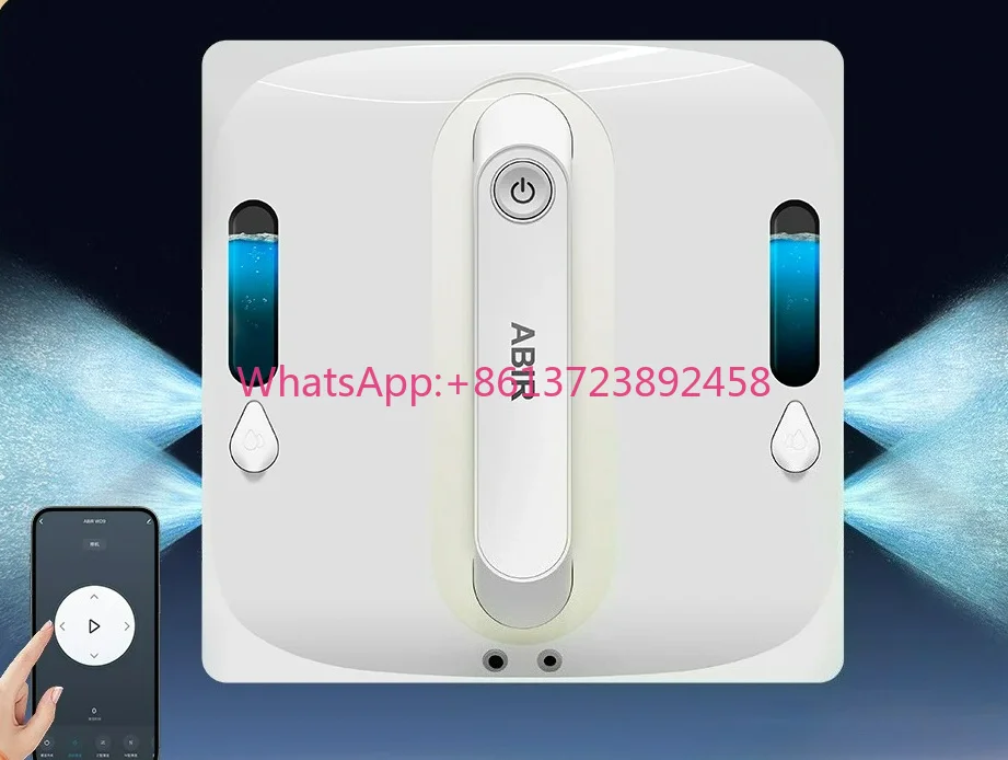 Robot Window Vacuum Cleaner  WD9,4-Way Water Spray,  Sensor,9000PA Suction, Low Nosise,Wet Dry Scrape & Wipe in One
