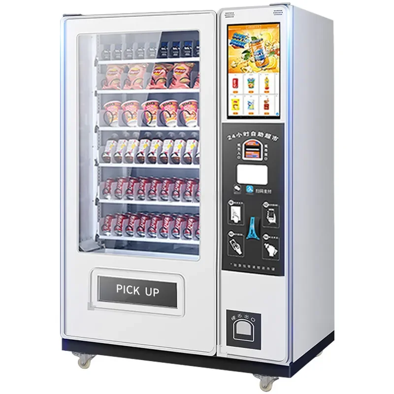 24 Hours Multiple Operated Vending Machine for Foods and Drinks Combo Automat Vendor Machines