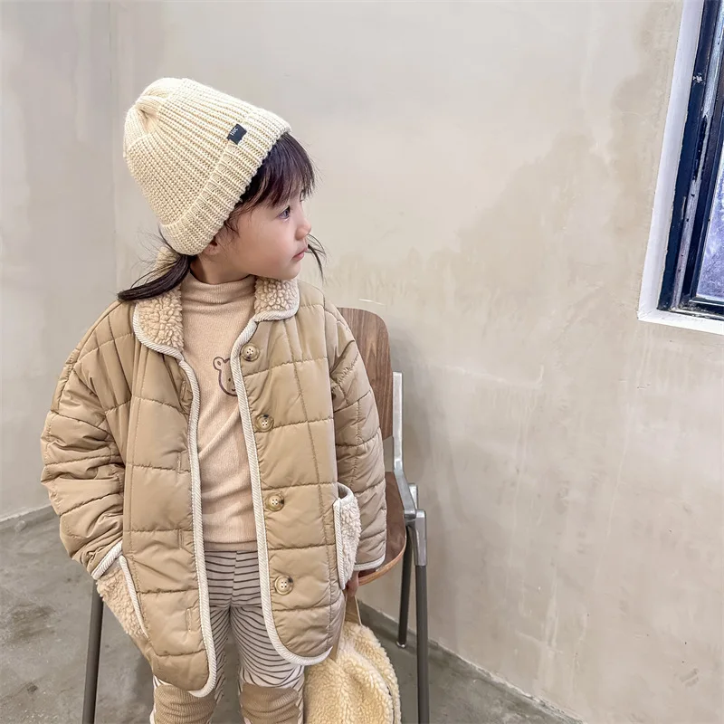 

Children's Quilted Jacket Baby Winter Cardigan Girls Thick Warmer Coat Boys Warm Outerwear Clothing Kids Cotton-Padded Clothes