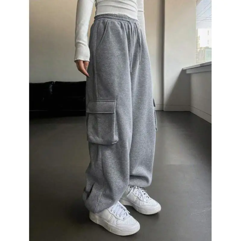 

Спортивные брюки Dstring, женские боковые брюки, трансграничные новые винтажные брюки из девяти предметов Sle Ciwalk, эластичные микроэ...