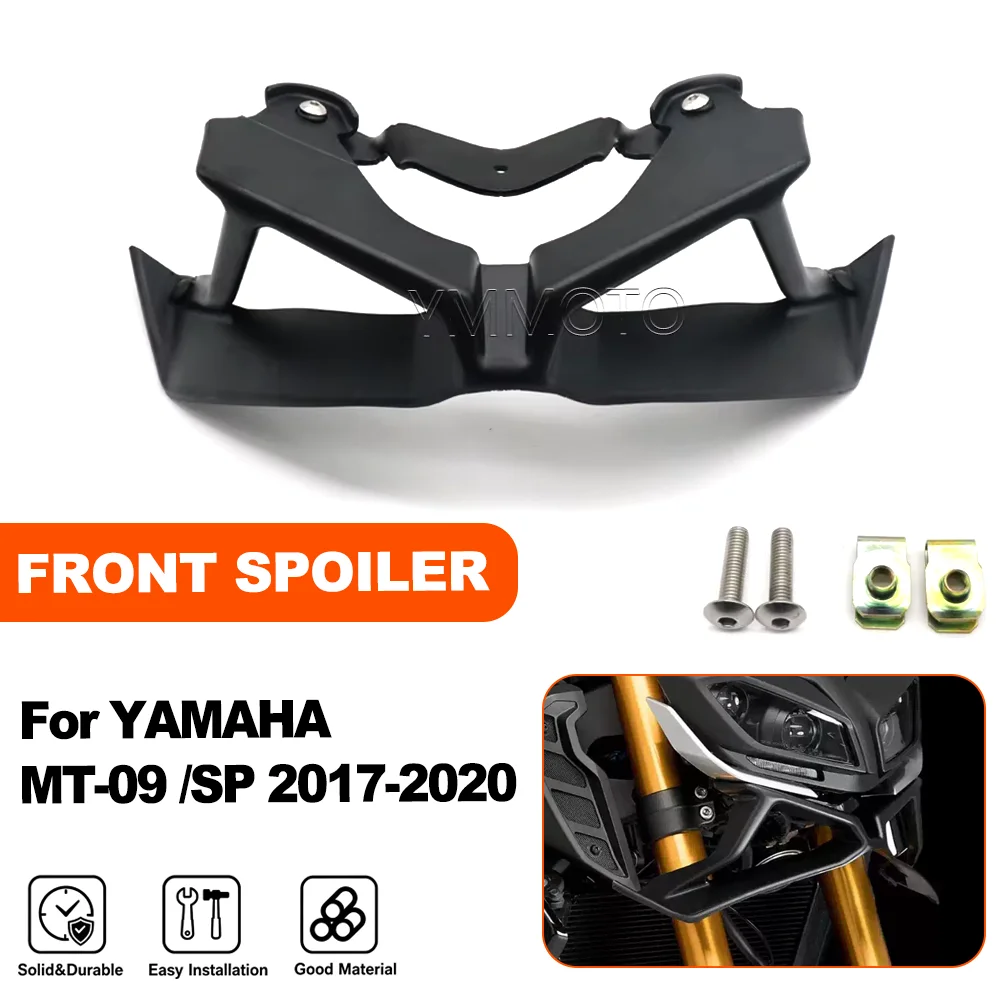 For YAMAHA MT-09 MT09 SP MT 09 2017-2020 Motorcycle Front Spoiler Kit Downforce Naked Frontal Spoilers Winglet Aerodynamic Wing