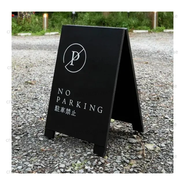 Custom A Frame Sign Double-Sided Folding Board Slide-in Sidewalk Signboard For Outdoor Street Advertising Poster