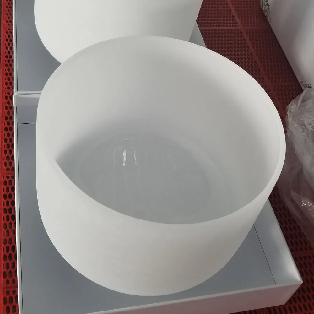 6-24-inch Set Frosted  Quartz Singing Bowls