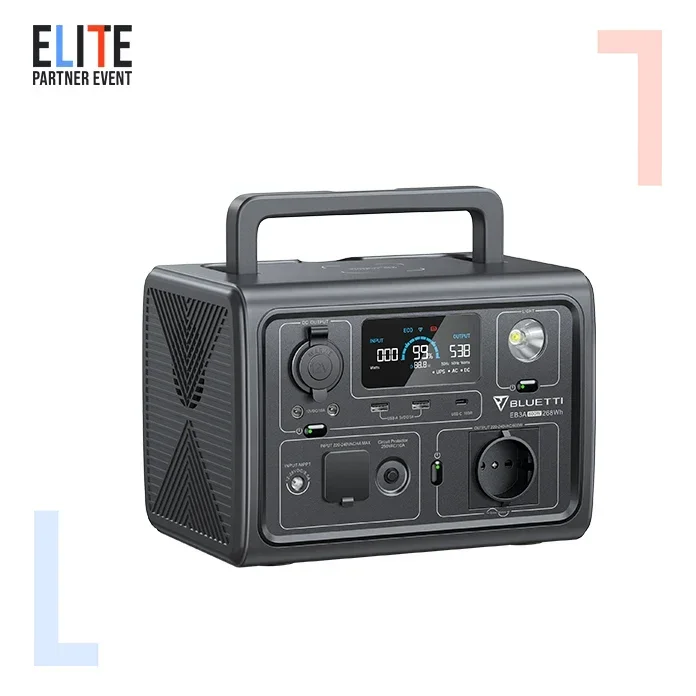 Bluetti Rechargeable Backup Power Lifepo4 Battery Emergency Solar Generator 600w Portable Power Station