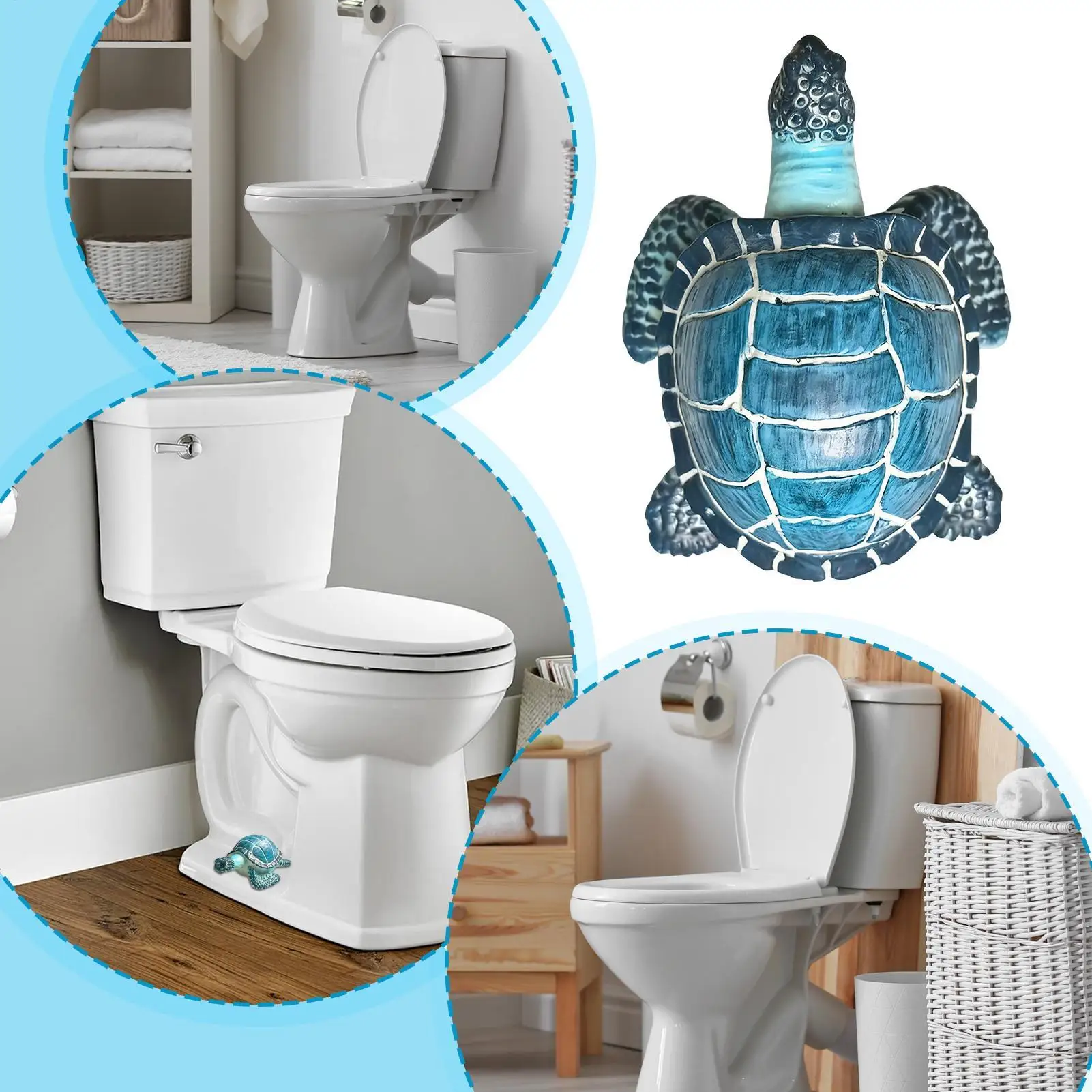 

Toilet Screw Caps 2 Piece Turtle Shape Protective Lid Resin Caps For Bottom Of Toilet For Bathroom Shower Bathtub Inside Tank