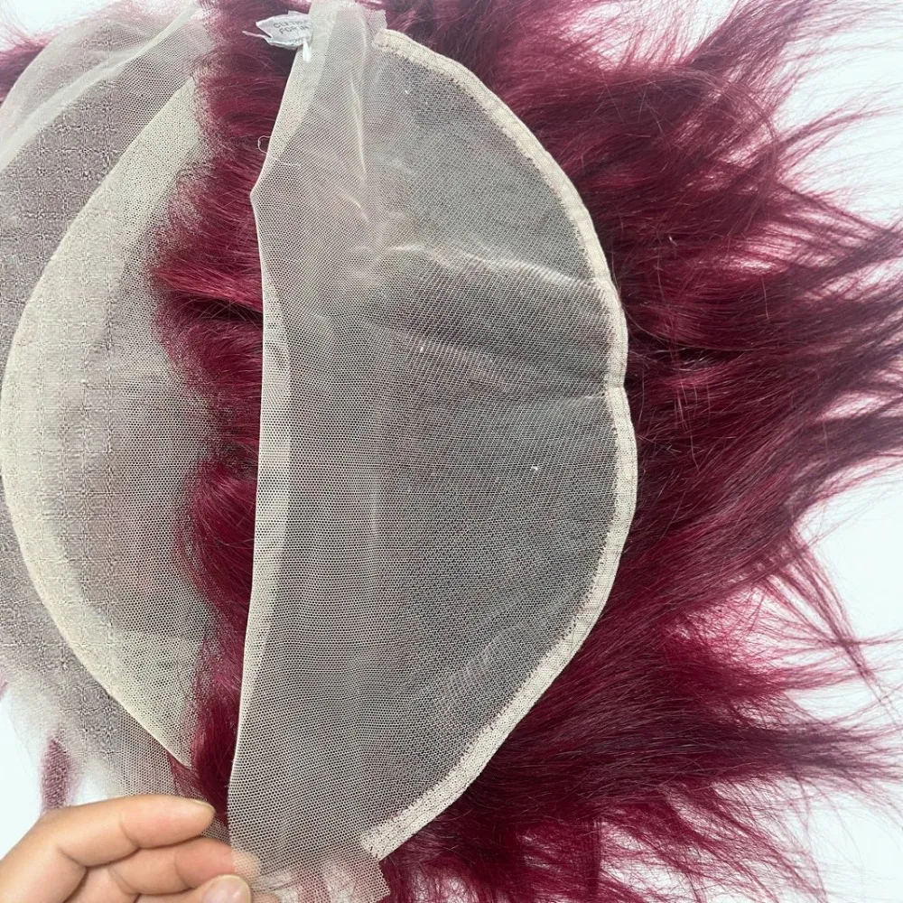 Capelli umani lisci da 12 pollici 99j 13x4 Frontale in pizzo Pre-pizzicato Densità 150% Capelli vergini brasiliani con estremità completa