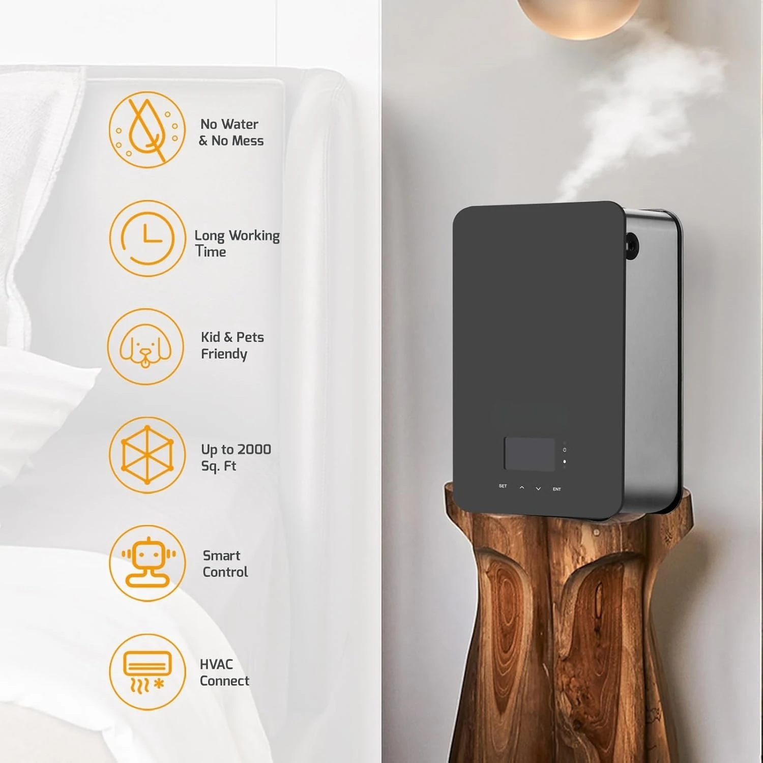 2026 New Upgrade Scent Air Machine For Home, Waterless Essential Oil Diffuser With Cold Air Technology,