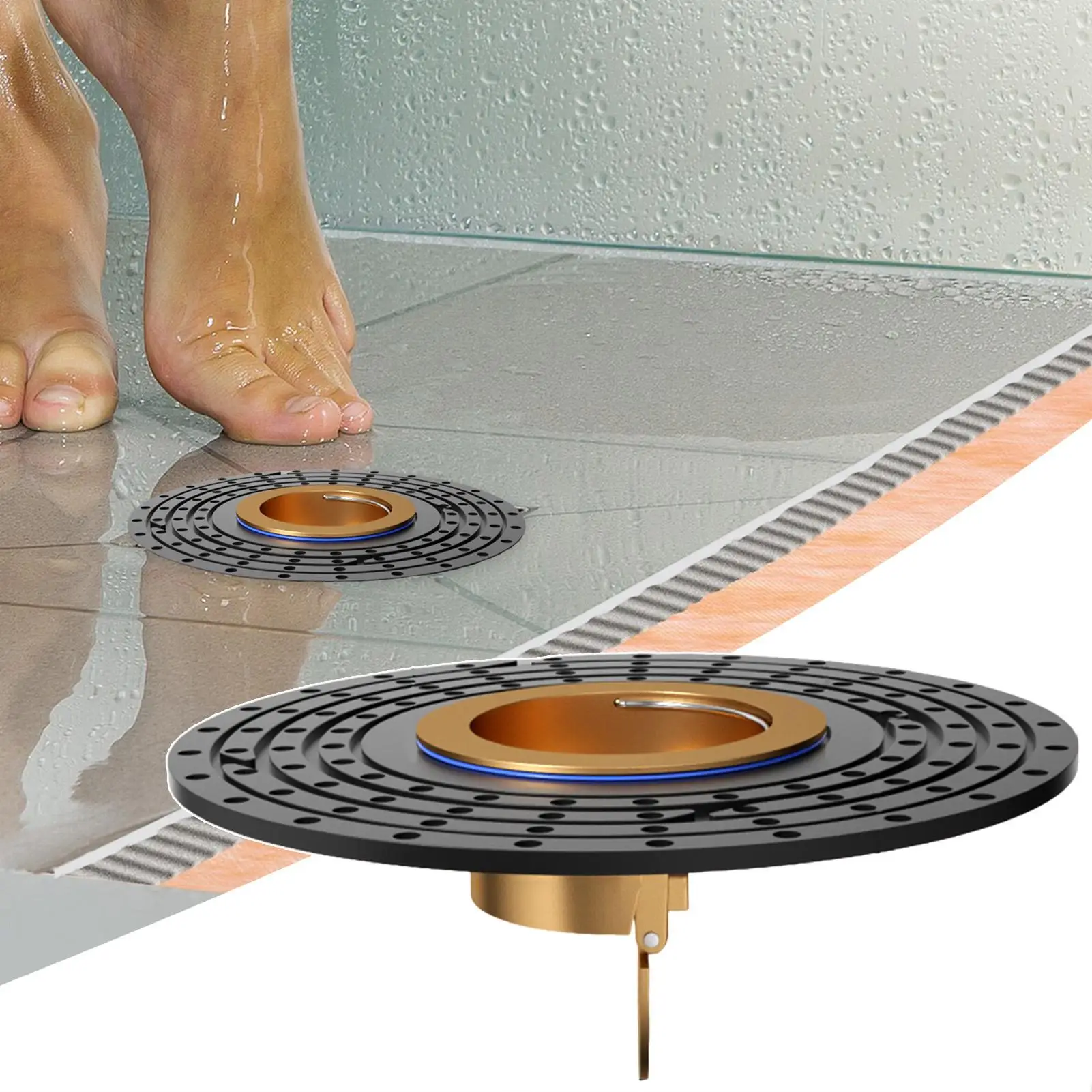 Floor Drain Filter Brass Floor Drain Core Quick Drainage Bathroom Anti-odor Insect-proof Drainage Sink Filter Shower Filter Plug